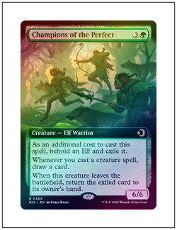 1x Champions of the Perfect, Extended Art Foil, Lorwyn Eclipsed, Magic MTG NM - Image 1