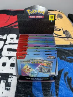 Pokemon TCG Prismatic Evolutions Tech Sticker Lot of 10 Sealed 3-Pack Blisters - Image 1