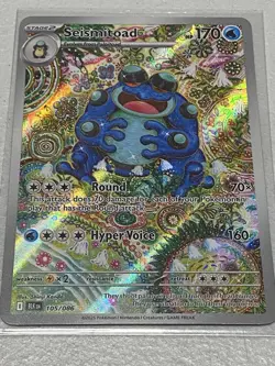 Seismitoad Illustration Rare 105/086 Pokemon Black Bolt English NM - Image 2