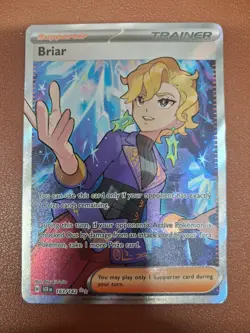 Pokemon TCG Briar 163/142 Stellar Crown Illustration Holo NM/M Pack Fresh - Image 1