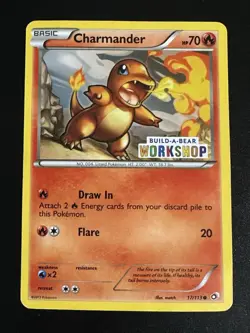 Charmander 17/113 Pokemon Build-a-bear Workshop Promo Multiple Creases - Image 1