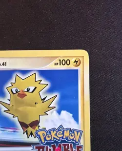 Pokemon Zapdos Pokemon Rumble Promo Set 8/16 MP Moderate Play - Image 3