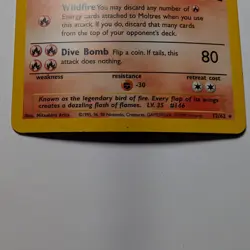 Pokemon Moltres 12/62 Fossil Holo Rare Unlimited WOTC 1999 - Image 4