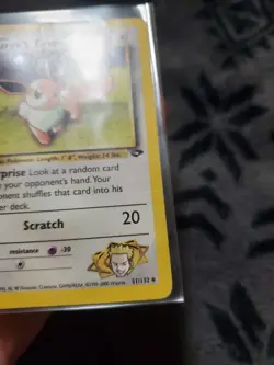 DAMAGED Pokemon TCG Lt. Surge's Eevee Gym Challenge 51/132 Uncommon Unlimited - Image 3