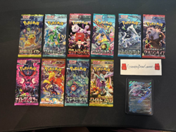 Pokemon TCG Mega Booster Pack Bundle! 10 Different Japanese Booster Packs + EX! - Image 1