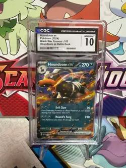 CGC 10 Houndoom ex 103 Black Star Promo - Battle Deck - Pokemon TCG - SHIPS FAST - Image 1