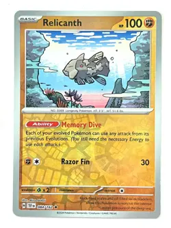 Relicanth 084/162 Reverse Holo Rare Temporal Forces Pokemon Pack Fresh Near Mint - Image 1