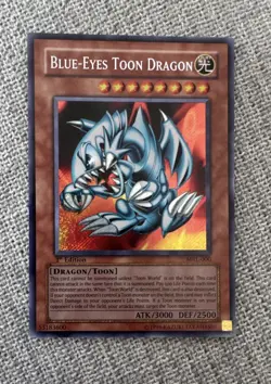 2002 Yugioh Magic Ruler BLUE-EYES TOON DRAGON 1st Edition MRL-000 | NEAR MINT - Image 1