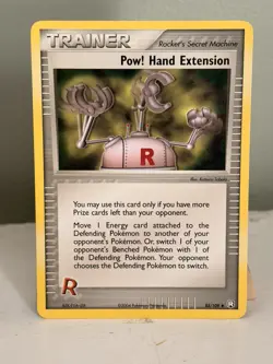 Pow! Hand Extension 85/109 Team Rocket Returns Regular Trainer Card Non Holo - Image 1
