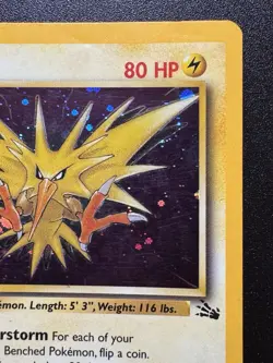 Zapdos 15/62 Fossil Pokemon Card Cosmos Holo Foil Exclusive Rare HP - Image 4
