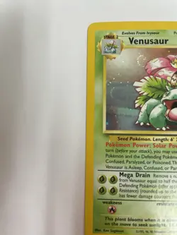 Pokemon TCG Venusaur Holo Card 13 WOTC Promo Black Star Vintage - Image 4