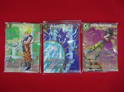 2022 DRAGON BALL SUPER CARD GAME THEME SELECTION - HISTORY OF SON GOKU 3 PK SET - Image 1