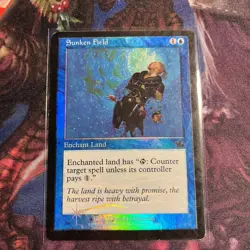 Sunken Field FOIL Prophecy played Blue Uncommon MAGIC GATHERING CARD - Image 1