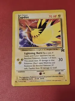 Pokemon Card Zapdos #23 WoTC Promo Black Star - Image 1