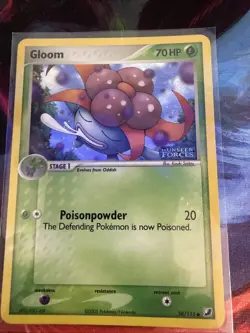 Gloom 58/115 Unseen Forces Stamped Reverse Holo Pokemon Card LP - Image 1