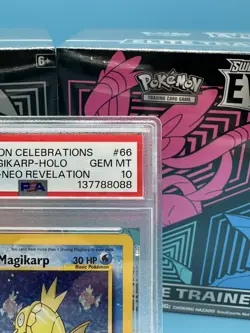 Pokemon TCG Shining Magikarp Celebrations Classic Collection Card 66/64 PSA 10 - Image 3