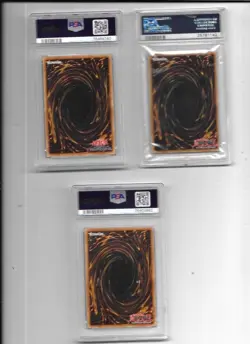 3 PSA GRADED YU-GI-OH! CARDS 2003-2014 MASKED BEAST FRIGHTFUL BEAR RADIANT FORCE - Image 2