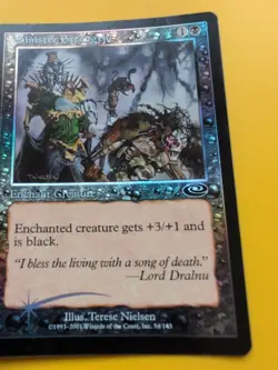 Sinister Strength x2 Enchant Creature. MTG Card. Planeshift.OLD VINTAGE FOIL - Image 3