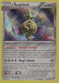 Aegislash 86/146 - Pokemon XY Holo Rare Card - Image 1