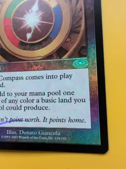 Star Compass. Artifact. MTG Card. Planeshift.OLD VINTAGE FOIL - Image 4