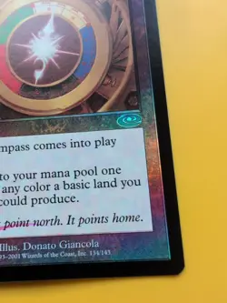 Star Compass. Artifact. MTG Card. Planeshift.OLD VINTAGE FOIL - Image 5
