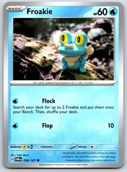 Froakie - Twilight Masquerade TWM EN 056/167 Yuka Morii Pokemon TCG Card NM - Image 1
