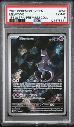 Mewtwo 052 Sv: Scarlet & Violet Promo Cards Holo PSA 6 Raw Price!!! - Image 1