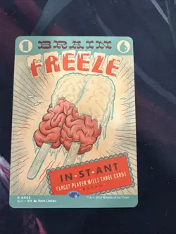 Brain Freeze - Countdown Kit: An Encyclopedia of Magic Secret Lair MTG - Image 1