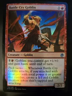 Battle Cry Goblin FOIL NM Adventures in Forgotten Realms Regular MTG FREE SHIP - Image 1