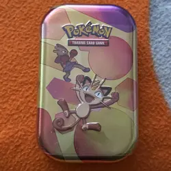 Meowth / Hitmonchan 151 Mini Tin Pokemon TCG Scarlet and Violet Factory Sealed - Image 1
