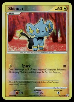 Shinx Reverse Holo 98/130 Diamond and Pearl Pokemon - Image 1
