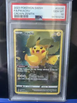 Pokemon Pikachu GG30 Crown Zenith Galarian Gallery Holo PSA 10 Ultra Rare 2023 - Image 1