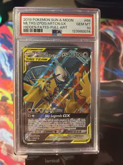Pokemon Moltres Zapdos Articuno GX Hidden Fates Full Art PSA 10 Ultra Rare 2019 - Image 1