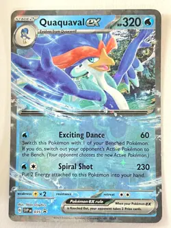 Quaquaval ex SVP 035 Black Star Promo - Paldea Partners Tin Pokemon Near Mint NM - Image 1