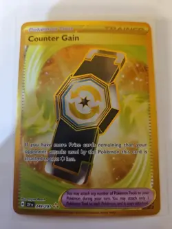 Pokemon - Surging Sparks - Counter Gain - 249/191 - Gold Secret Rare - Image 1