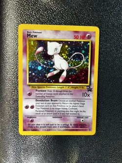 🔥2000 POKEMON PROMO BLACK STAR POKEMON LEAGUE #9 MEW-HOLO & SWIRL Spiral 🌀 - Image 1