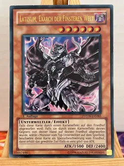Latinum, Exarch Der Finsteren Welt PHSW-DE085 Ultra Rare Deutsch EX YUGIOH - Image 1