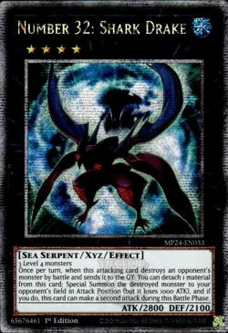 Number 32: Shark Drake - Quarter Century Secret Rare MP24-EN033 - NM - YuGiOh - Image 1