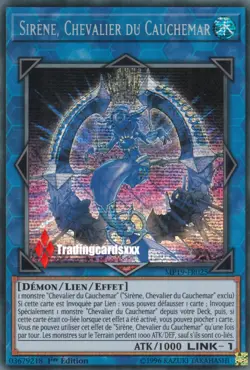 ♦Yu-Gi-Oh!♦ Sirene, Chevalier du Cauchemar : MP19-FR025 -VF/Secret Rare- - Image 1
