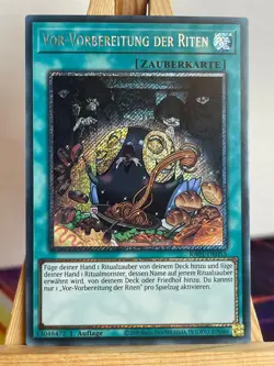 Vor-Vorbereitung Der Riten RA01-DE055 Platinum Secret Rare Deutsch NM YUGIOH - Image 1