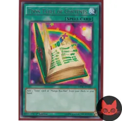 Yugioh Toon Table of Contents DPBC-EN047 Rare 1st Edition NM - Image 1