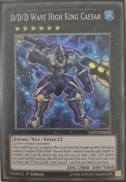 YuGiOh D/D/D Wave High King Caesar Super Rare 1st Edition COTD-EN042 - Image 1