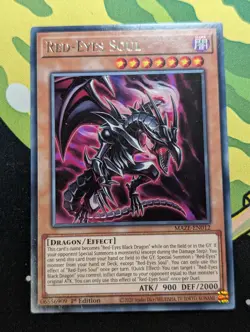 Red-Eyes Soul MAZE-EN012 Rare 1st Edition YuGiOh TCG Card - Image 1