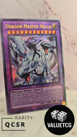 Custom Made Dragon Master Magia Secret / Quarter Century Rare Casual Yugioh Card - Image 2