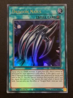 Dragon Nails | BLCR-EN003 | Ultra Rare | 1st Edition | YuGiOh TCG - Image 1