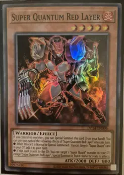 YuGiOh Super Quantum Red Layer Super Rare OP14-EN006 - Image 1