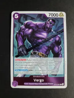 Vergo OP14-061 Rare One Piece The Azure Sea's Seven - Image 1