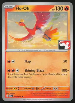 Pokemon Ho-Oh 019/191 Prize Pack Series Cards Non-Holo Pack Fresh - NM - Image 1