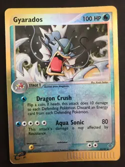 Gyarados 32/97 EX Dragon set 2003 Pokemon reverse holo rare card MP - Image 1