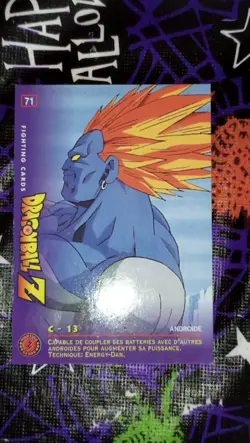 Carte Dragon Ball Z Fighting Cards n° 71 Dbz Panini Android c 13 cyborg - Image 1